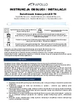 Preview for 1 page of Apollo T8LED9WWG-G13 TEOS User Manual