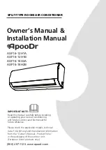 Предварительный просмотр 1 страницы ApooDr ASF16-12H1A Owner'S Manual & Installation Manual