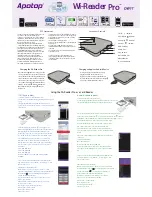 Apotop Wi-Reader Pro DW17 User Manual preview