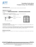 Preview for 2 page of APP PM1000G1 Operating Instructions