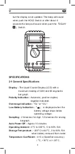 Preview for 4 page of APPA 97 User Manual