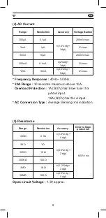 Preview for 7 page of APPA 97 User Manual