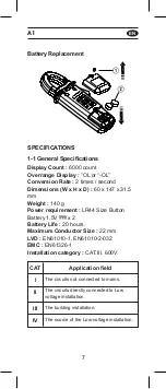 Предварительный просмотр 8 страницы APPA A1 User Manual