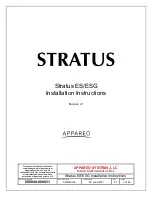 Предварительный просмотр 1 страницы Appareo Systems Stratus ES Installation Instructions Manual