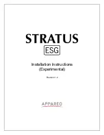 Appareo STRATUS ESG Installation Instructions Manual preview