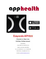 apphealth Easyscale APH20 User Manual preview