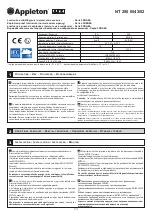 Appleton FDBAES Series Manual preview