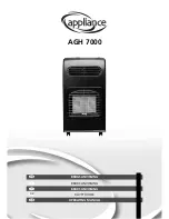 Appliance AGH 7000 Operating Manual preview