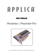 Applica Presenter User Manual preview