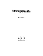 APPLIED ACOUSTICS SYSTEMS STRINGSTUDIO User Manual preview