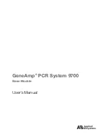 Preview for 1 page of Applied Biosystems GeneAmp PCR System 9700 User Manual