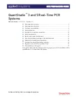 Applied Biosystems QuantStudio 3 Site Preparation Manual preview