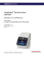 Applied Biosystems SimpliAmp Thermal Cycler User Manual preview