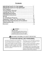 Preview for 2 page of Applied Comfort A26EC09K00EZA80 Installation Instructions And Owner'S Manual