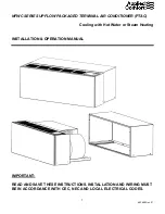 Applied Comfort NFWC Series Installation & Operation Manual preview