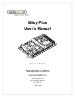 Предварительный просмотр 1 страницы Applied Data Systems Bitsy Plus User Manual