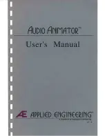 Applied Engineering AUDIO ANIMATOR User Manual preview