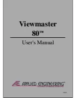 Applied Engineering Viewmaster 80 User Manual предпросмотр