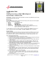 Preview for 1 page of Applied Instruments Super Buddy 1000.4 East Application Note