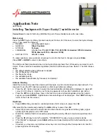 Preview for 1 page of Applied Instruments T12 LO-11300 Application Note