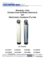 Предварительный просмотр 1 страницы Applied Membranes W-G1054EM Operation And Maintenance Manual