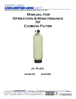 Applied Membranes W-G3072ET Operation, Maintenance & Instruction Manual preview