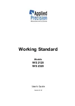 Applied Precision WS 2120 User Manual preview