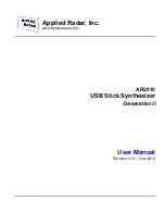 Applied Radar AR2010 User Manual preview