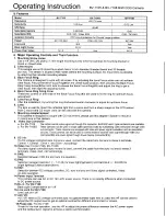 Appro BV-7105 Operating Instructions preview