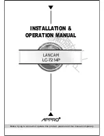 Appro LANCAM LC-7214P Installation & Operation Manual preview