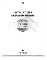 Preview for 1 page of Appro LC-7224EP Installation & Operation Manual