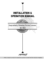 Appro SD-7800 Installation & Operation Manual preview