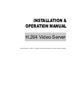 Preview for 1 page of Appro VS-2401 Installation & Operation Manual