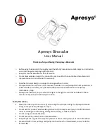 APRESYS H2510 User Manual preview