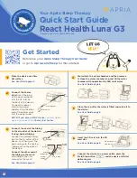 Apria Healthcare React Health Luna G3 Quick Start Manual preview