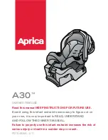 Aprica A30 Owner'S Manual preview