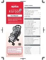 Предварительный просмотр 1 страницы Aprica Karoon User Manual