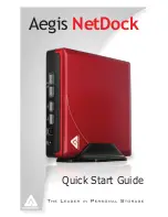 Apricorn Aegis NetDock Quick Start Manual preview