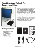 Preview for 4 page of Apricorn Aegis Padlock A25-PLE256S 128GB User Manual