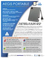 Apricorn Aegis Portable A25-FW 120GB Specifications preview