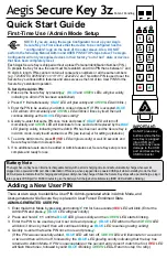 Preview for 1 page of Apricorn Aegis Secure Key 3z Quick Start Manual