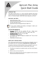 Предварительный просмотр 2 страницы Apricorn Mac Array Quick Start Manual