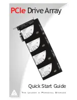 Предварительный просмотр 1 страницы Apricorn PCIe Drive Array Quick Start Manual