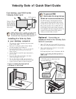 Apricorn Velocity Solo x1 Quick Start Manual preview