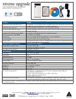 Preview for 2 page of Apricorn X7200-UP 60GB Specifications