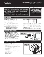 Предварительный просмотр 1 страницы Aprilaire 1730A Installation Instructions Manual