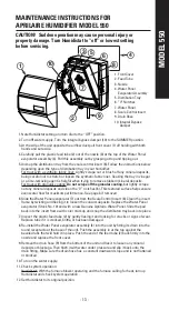 Preview for 15 page of Aprilaire 600 User Manual