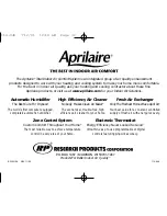 Preview for 32 page of Aprilaire 8552 Owner'S Manual