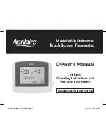 Aprilaire 8600 Owner'S Manual preview