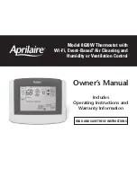 Preview for 1 page of Aprilaire 8620W Owner'S Manual